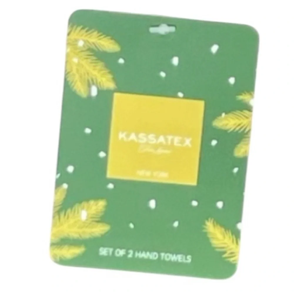 Kassatex - ‘Mittens’ hand towels (2). NWT *Last One